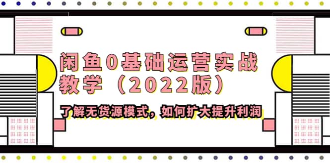 闲鱼0基础运营实战教学（2022版）了解无货源模式，如何扩大提升利润69网创吧-网创项目资源站-副业项目-创业项目-搞钱项目69网创吧