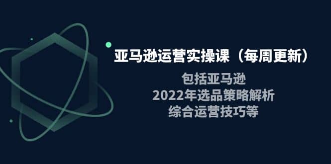 亚马逊运营实操课（每周更新）包括亚马逊2022选品策略解析，综合运营技巧等69网创吧-网创项目资源站-副业项目-创业项目-搞钱项目69网创吧