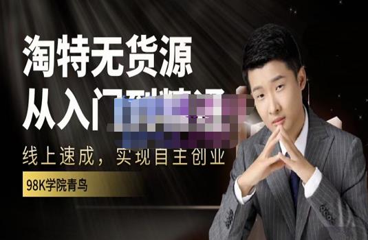 98k学院的淘特无货源线上速成课，从入门到精通，让你最小投入，最高回报69网创吧-网创项目资源站-副业项目-创业项目-搞钱项目69网创吧