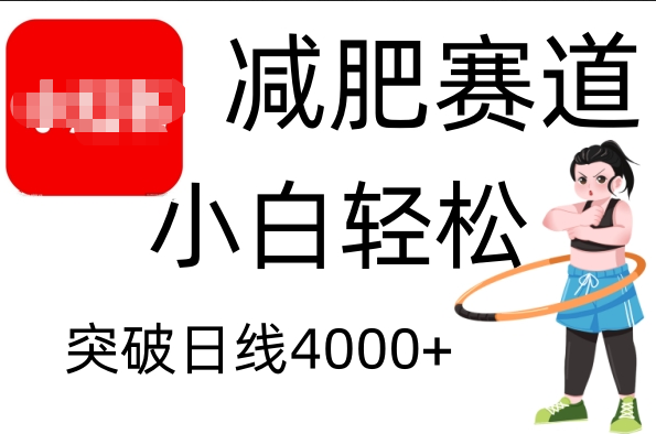 小红书减肥赛道，小白轻松日利润4000+69网创吧-网创项目资源站-副业项目-创业项目-搞钱项目69网创吧