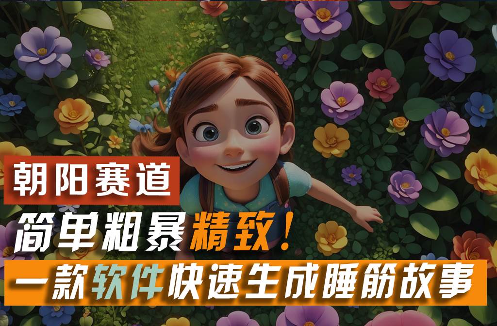 利用一款软件5分钟一条爆款睡前故事，简单粗暴精致！小白月入2w+69网创吧-网创项目资源站-副业项目-创业项目-搞钱项目69网创吧