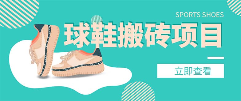 外面收费998的球鞋搬砖项目【详细教程+资源渠道】69网创吧-网创项目资源站-副业项目-创业项目-搞钱项目69网创吧
