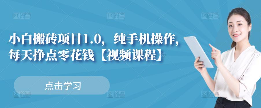 小白搬砖项目1.0，纯手机操作，每天兼职挣点零花钱69网创吧-网创项目资源站-副业项目-创业项目-搞钱项目69网创吧