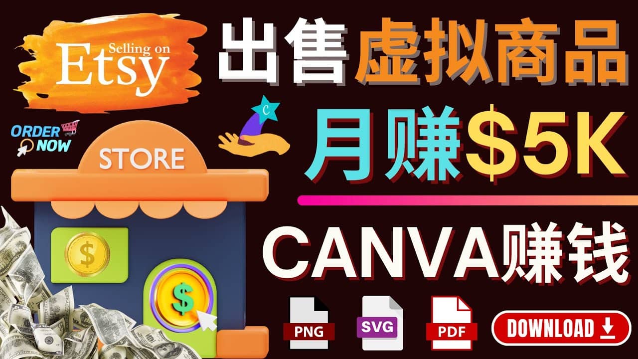 通过Etsy出售Canva模板，操作简单，收益高，月赚5000美元69网创吧-网创项目资源站-副业项目-创业项目-搞钱项目69网创吧