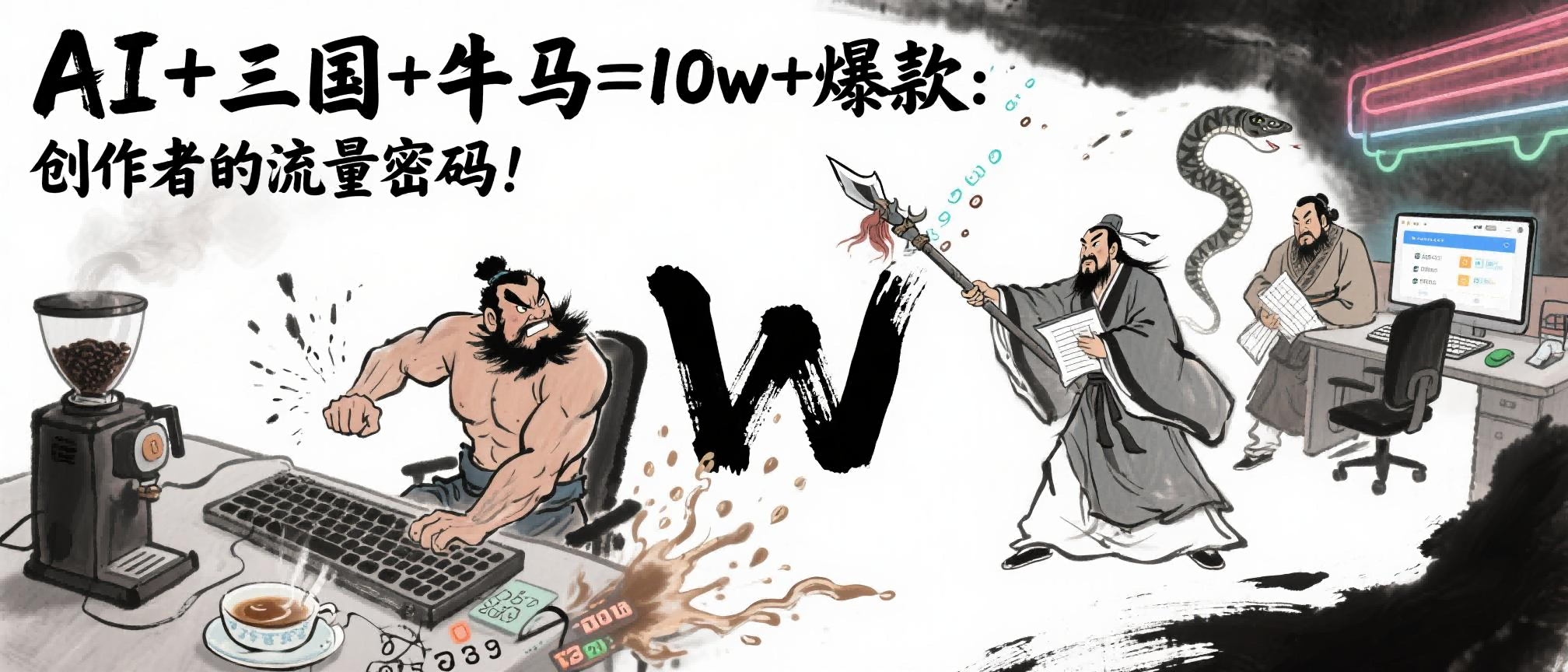 AI+三国+牛马=10w+爆款：创作者的流量密码！69网创吧-网创项目资源站-副业项目-创业项目-搞钱项目69网创吧