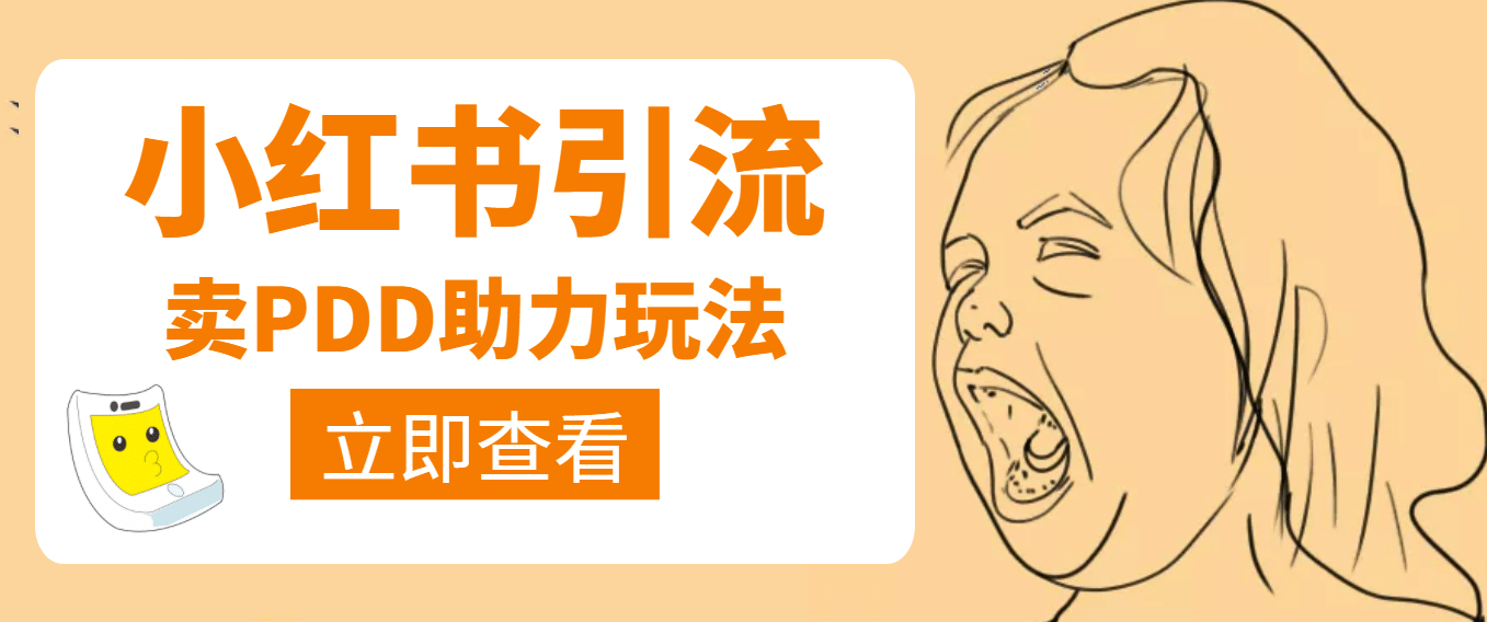 利用小红书卖拼多多助力69网创吧-网创项目资源站-副业项目-创业项目-搞钱项目69网创吧