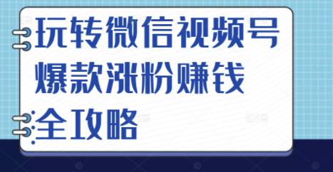 玩转微信视频号爆款涨粉赚钱全攻略，让你快速抓住流量风口，收获红利财富69网创吧-网创项目资源站-副业项目-创业项目-搞钱项目69网创吧