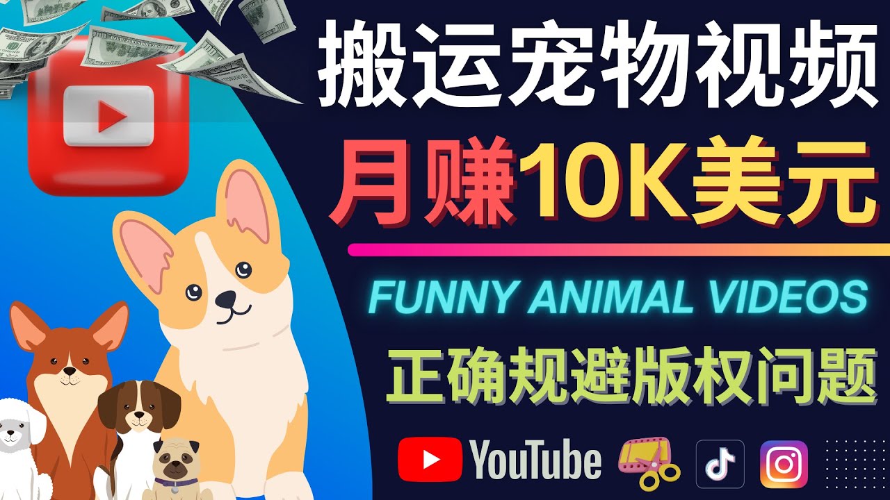 搬运TIKTOK视频到YouTube，并进行二次创作，月赚1万美元以上69网创吧-网创项目资源站-副业项目-创业项目-搞钱项目69网创吧