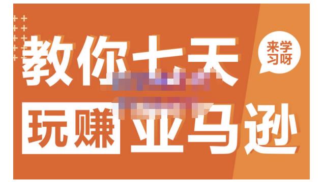 晟尧跨境·教你七天玩赚亚马逊，教你轻松玩赚亚马逊，适合小白学习69网创吧-网创项目资源站-副业项目-创业项目-搞钱项目69网创吧