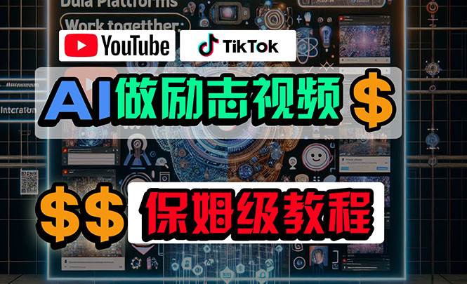 利用AI制作励志视频，在YouTube和TikTok赚钱，小白可做（附工具）69网创吧-网创项目资源站-副业项目-创业项目-搞钱项目69网创吧