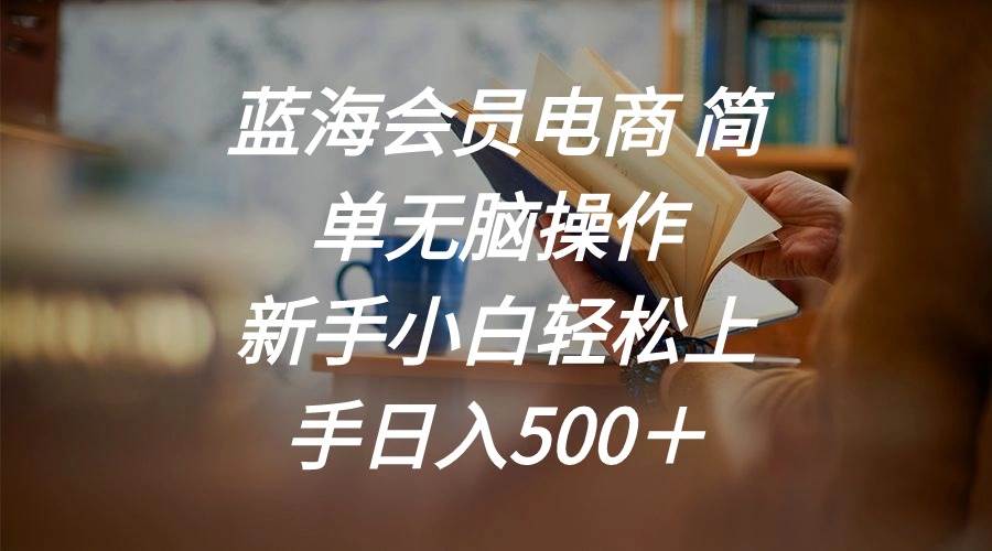 蓝海会员电商 简单无脑操作 新手小白轻松上手日入500＋69网创吧-网创项目资源站-副业项目-创业项目-搞钱项目69网创吧