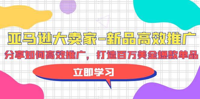 亚马逊 大卖家-新品高效推广，分享如何高效推广，打造百万美金爆款单品69网创吧-网创项目资源站-副业项目-创业项目-搞钱项目69网创吧
