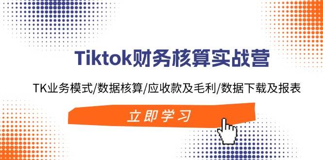 Tiktok财务核算实战营：TK业务模式/数据核算/应收款及毛利/数据下载及报表69网创吧-网创项目资源站-副业项目-创业项目-搞钱项目69网创吧
