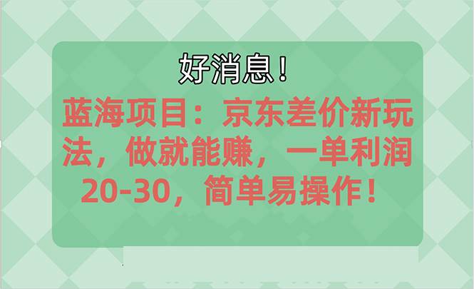 越早知道越能赚到钱的蓝海项目：京东大平台操作，一单利润20-30，简单…69网创吧-网创项目资源站-副业项目-创业项目-搞钱项目69网创吧