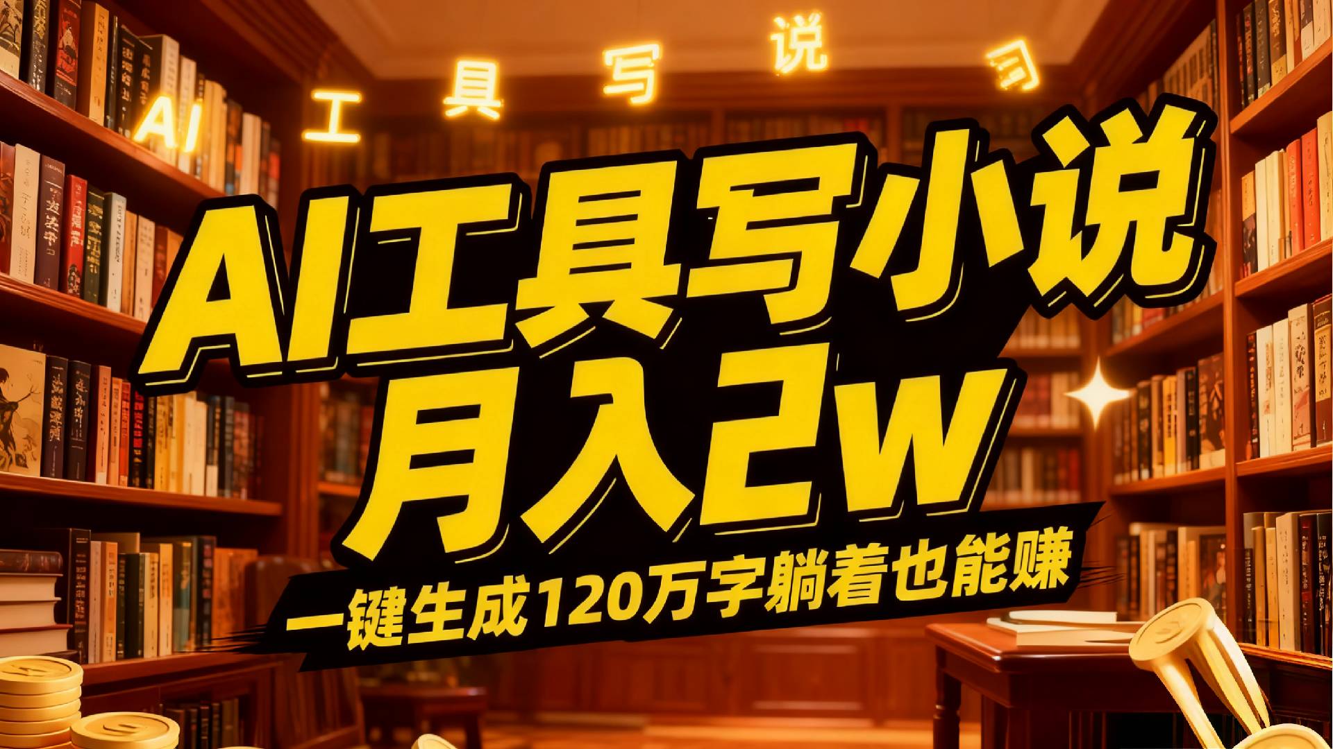 2026年AI工具写小说,一键生成120万字，躺着也能赚，月入2w+69网创吧-网创项目资源站-副业项目-创业项目-搞钱项目69网创吧